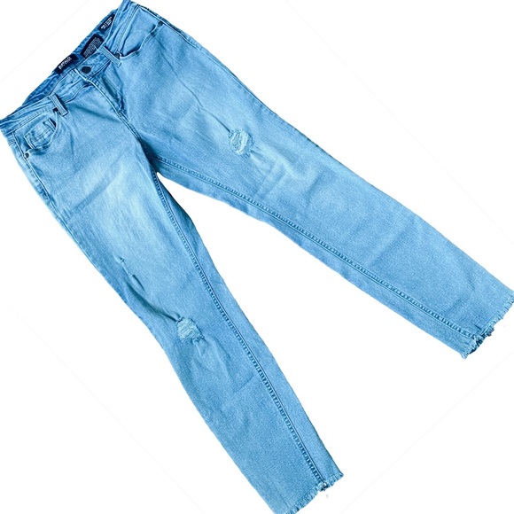 Classic Blue Jeans, Skinny Jeans,Stretch Denim Jeans,Mid Rise Skinny Denim Jeans - Picture 4 of 13